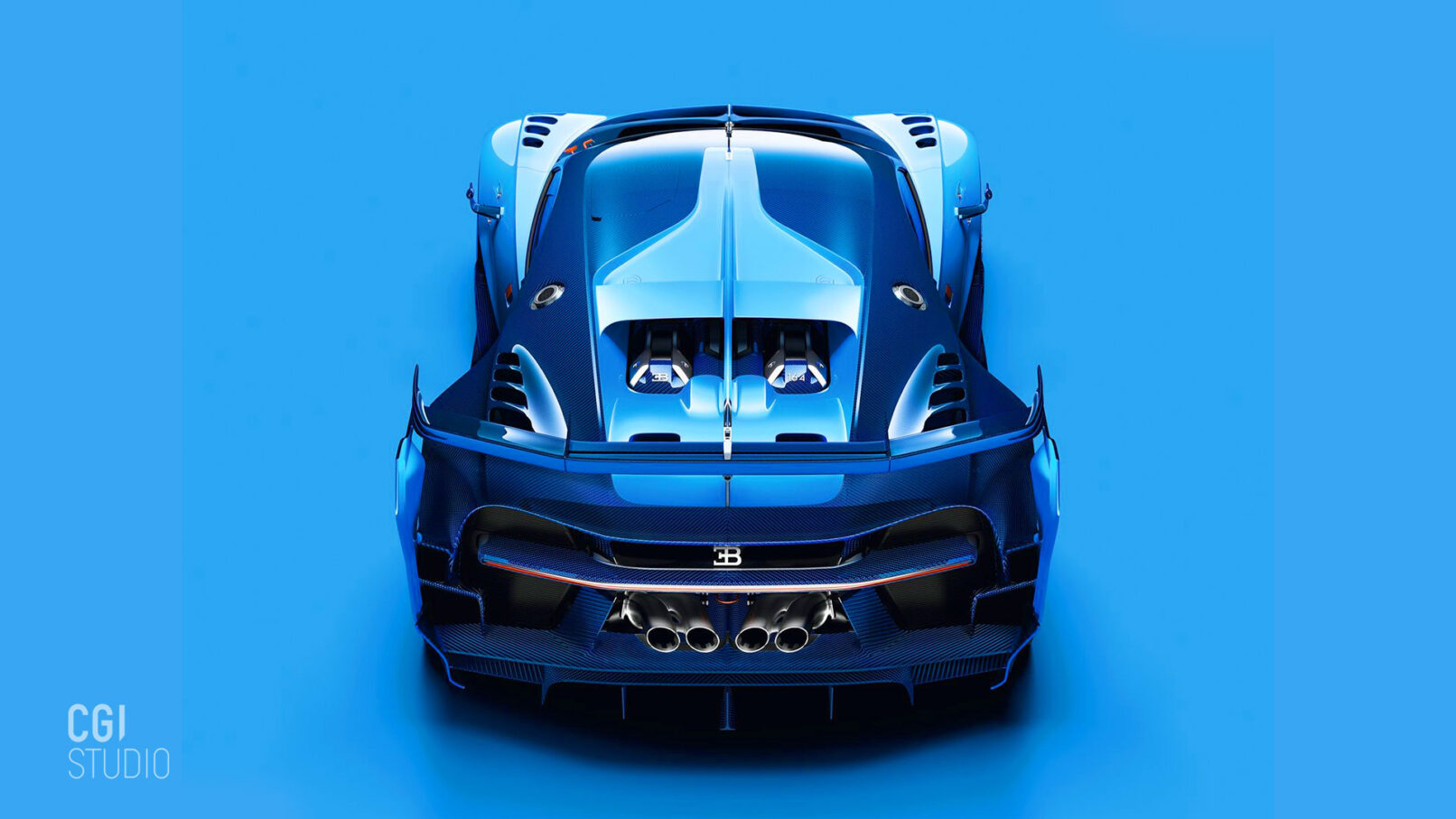 Bugatti Top 3D Visualisierung Marketing CGI
