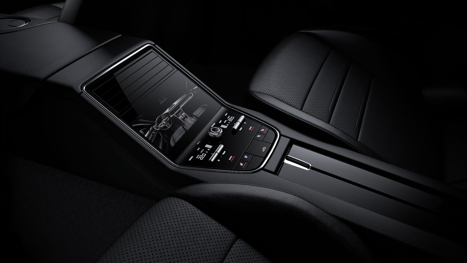 Porsche Panamera Interior Miko 3D Visualisierung Marketing CGI